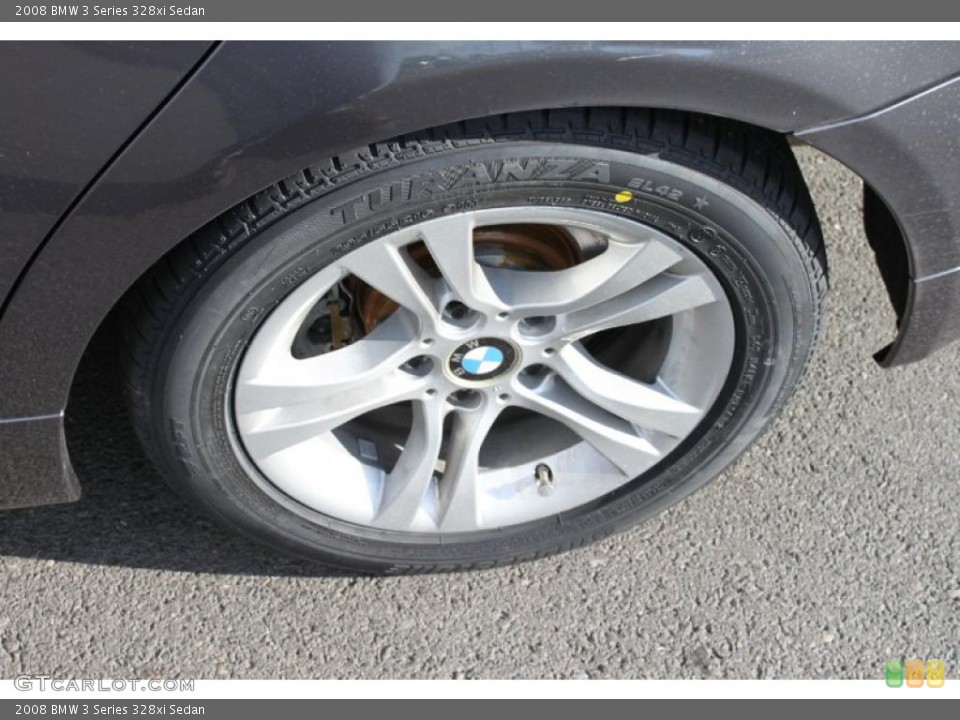 2008 BMW 3 Series 328xi Sedan Wheel and Tire Photo #39011023