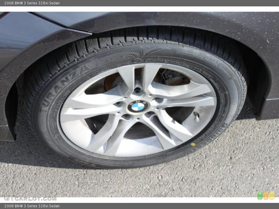 2008 BMW 3 Series 328xi Sedan Wheel and Tire Photo #39011035