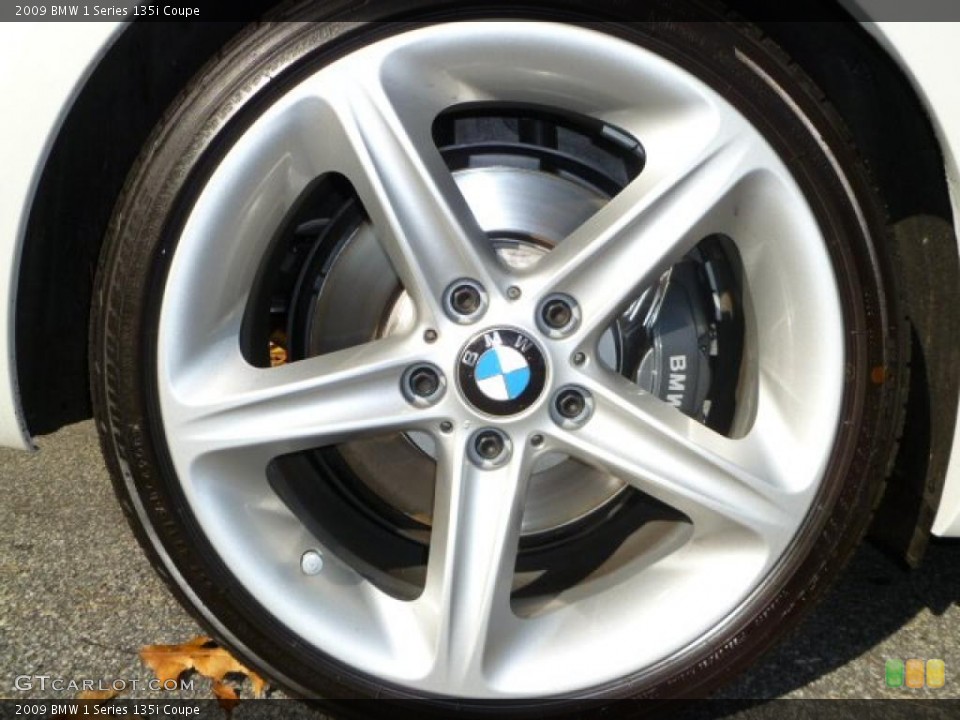 2009 BMW 1 Series 135i Coupe Wheel and Tire Photo #39013287