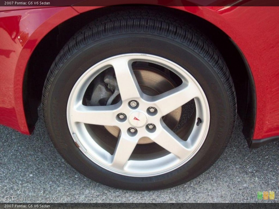 2007 Pontiac G6 V6 Sedan Wheel and Tire Photo #39019079