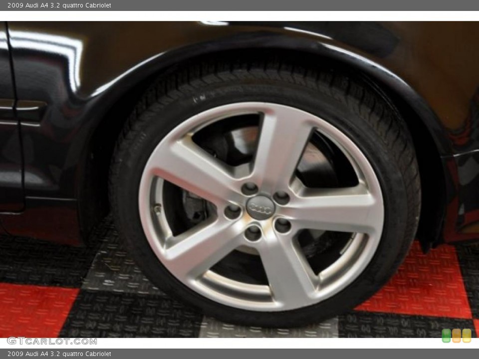 2009 Audi A4 3.2 quattro Cabriolet Wheel and Tire Photo #39019975