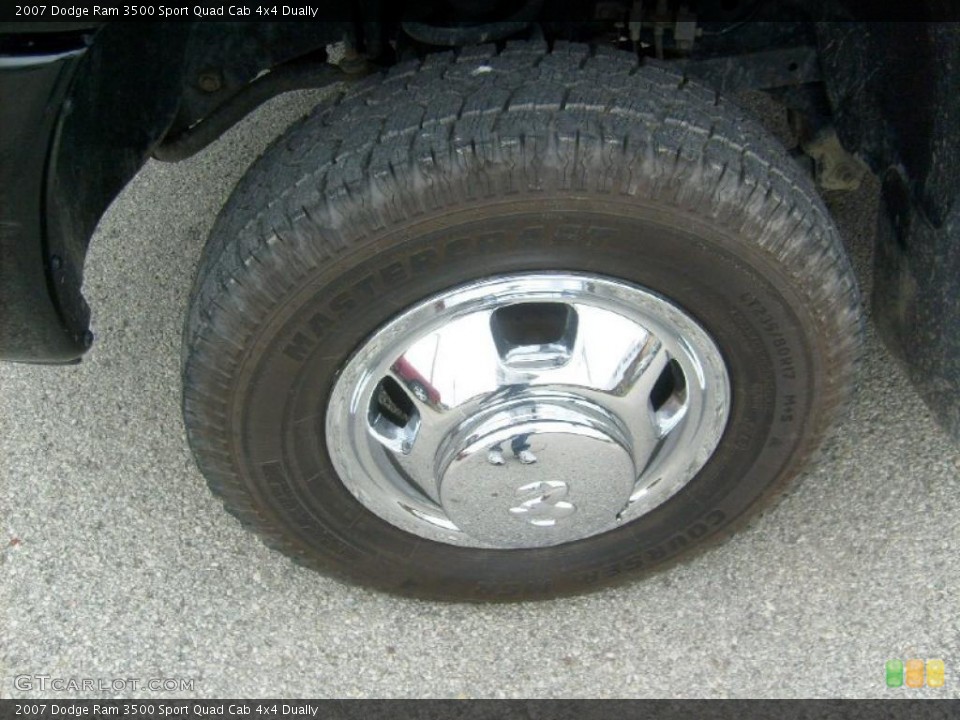 2007 Dodge Ram 3500 Sport Quad Cab 4x4 Dually Wheel and Tire Photo #39026547