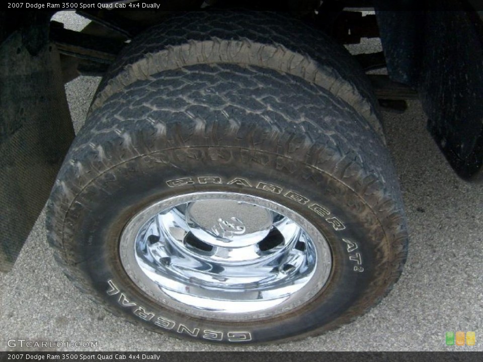 2007 Dodge Ram 3500 Sport Quad Cab 4x4 Dually Wheel and Tire Photo #39026715