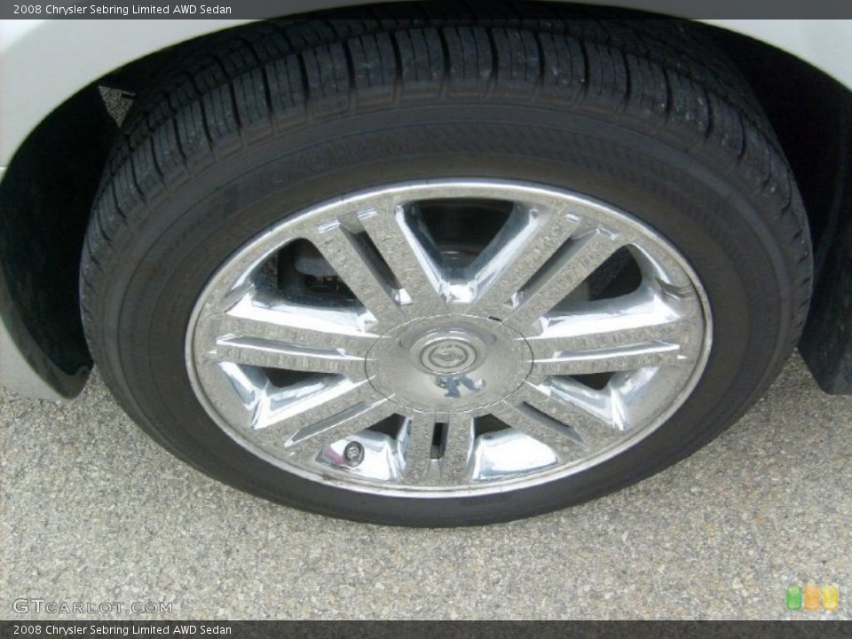 2008 Chrysler Sebring Limited AWD Sedan Wheel and Tire Photo #39026943