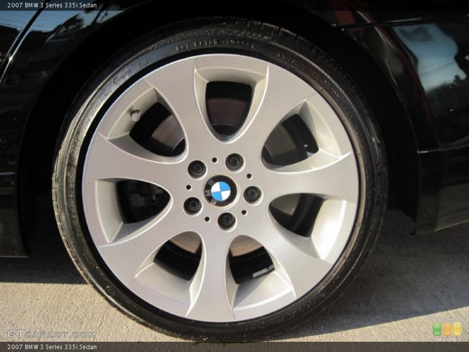 2007 BMW 3 Series 335i Sedan Wheel and Tire Photo #39033801