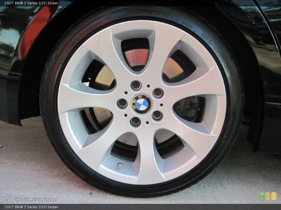 2007 BMW 3 Series 335i Sedan Wheel and Tire Photo #39033825