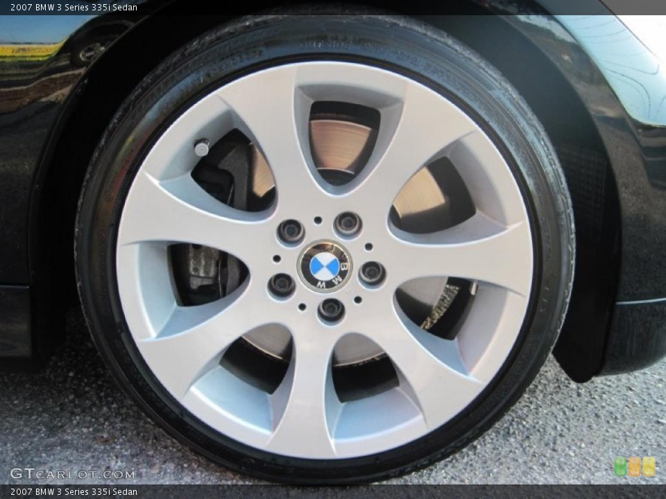 2007 BMW 3 Series 335i Sedan Wheel and Tire Photo #39033841