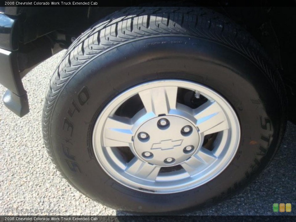 2008 Chevrolet Colorado Work Truck Extended Cab Wheel and Tire Photo #39046220