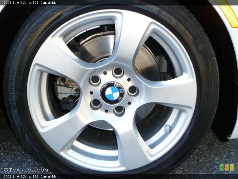 2008 BMW 3 Series 328i Convertible Wheel and Tire Photo #39049056