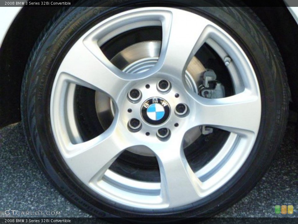 2008 BMW 3 Series 328i Convertible Wheel and Tire Photo #39049072