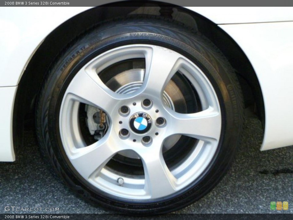 2008 BMW 3 Series 328i Convertible Wheel and Tire Photo #39049092