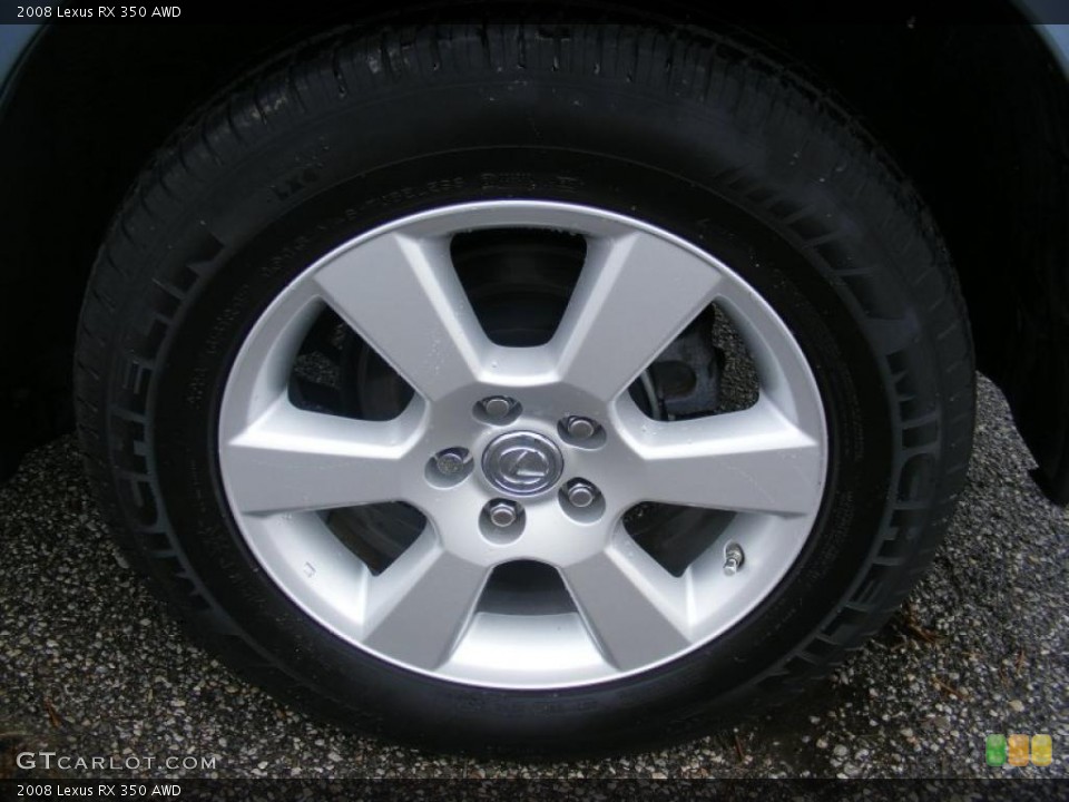 2008 Lexus RX 350 AWD Wheel and Tire Photo #39050900