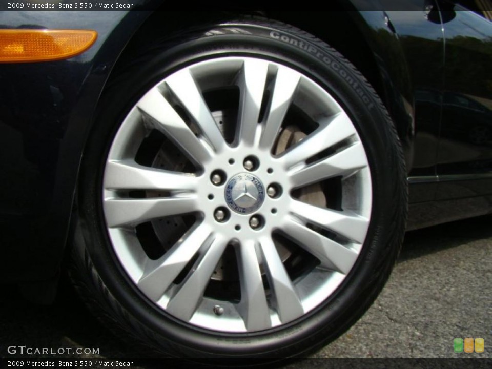 2009 Mercedes-Benz S 550 4Matic Sedan Wheel and Tire Photo #39051144