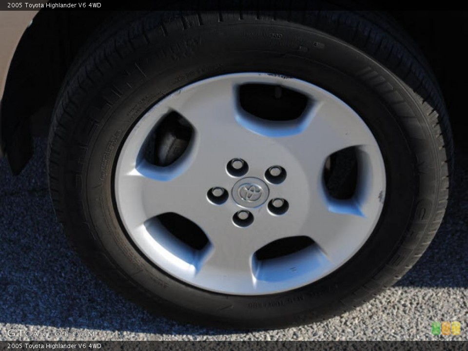 2005 Toyota Highlander V6 4WD Wheel and Tire Photo #39052420