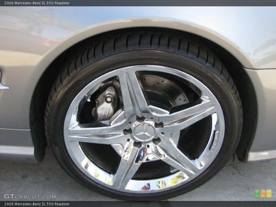 2009 Mercedes-Benz SL 550 Roadster Wheel and Tire Photo #39054232