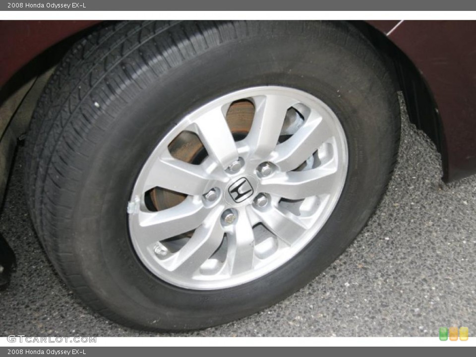 2008 Honda Odyssey EX-L Wheel and Tire Photo #39054340
