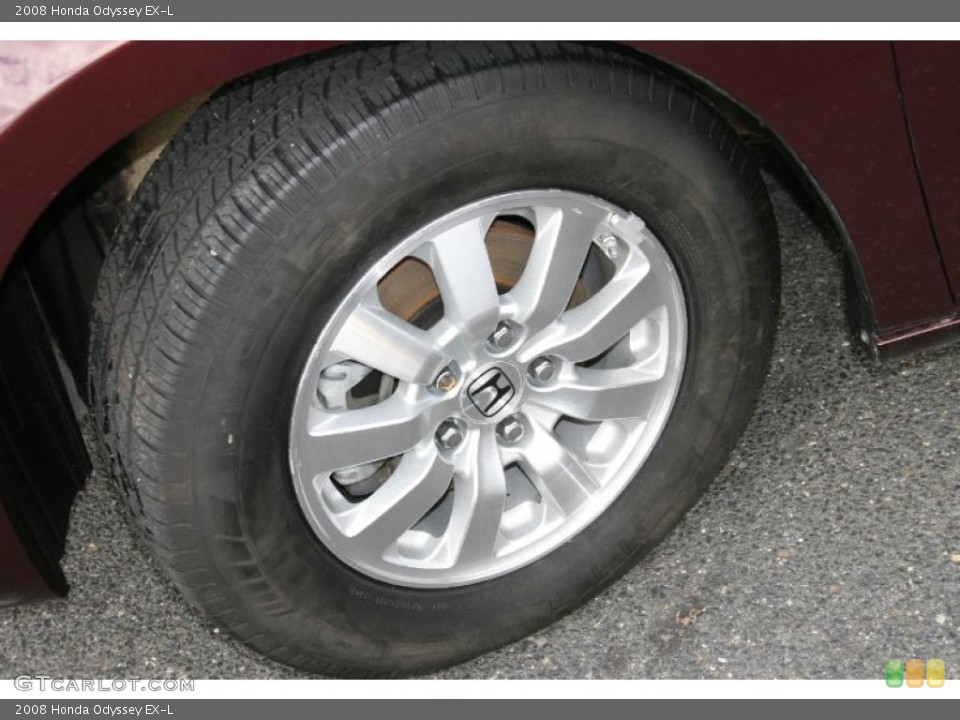 2008 Honda Odyssey EX-L Wheel and Tire Photo #39054388
