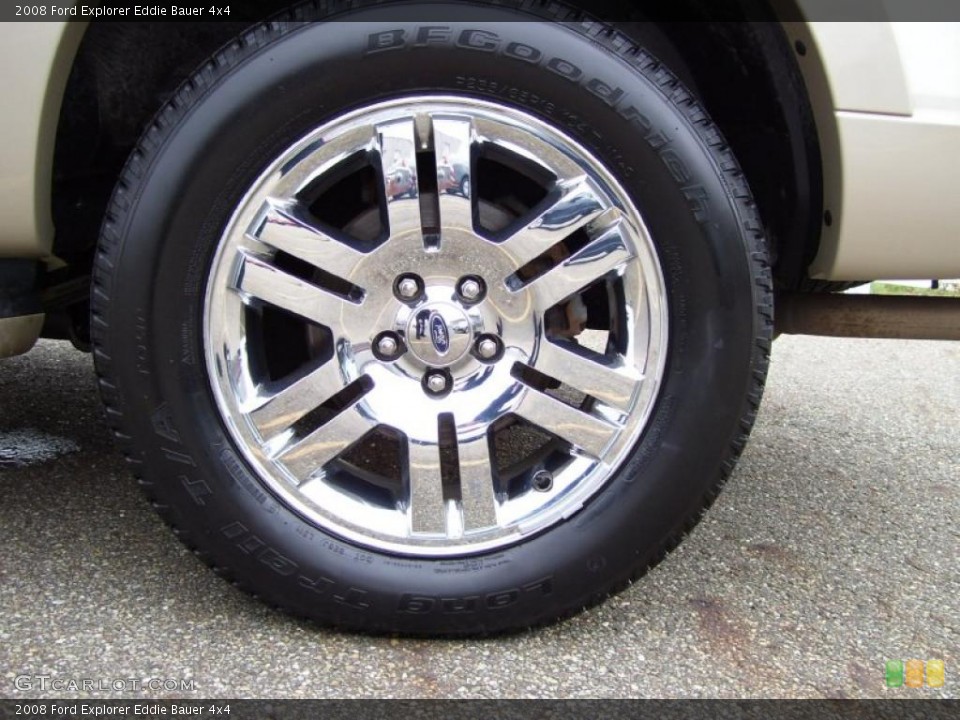 2008 Ford Explorer Eddie Bauer 4x4 Wheel and Tire Photo #39055448