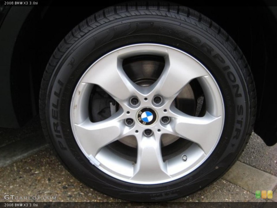 2008 BMW X3 3.0si Wheel and Tire Photo #39055616