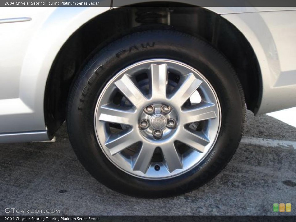 2004 Chrysler Sebring Touring Platinum Series Sedan Wheel and Tire Photo #39055760