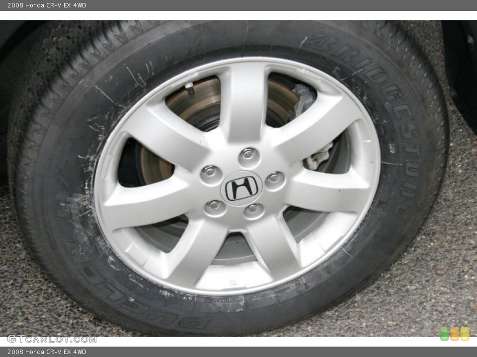 2008 Honda CR-V EX 4WD Wheel and Tire Photo #39056216