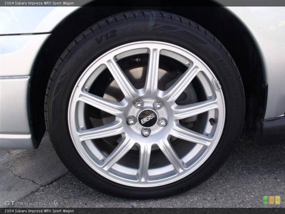2004 Subaru Impreza WRX Sport Wagon Wheel and Tire Photo #39056552