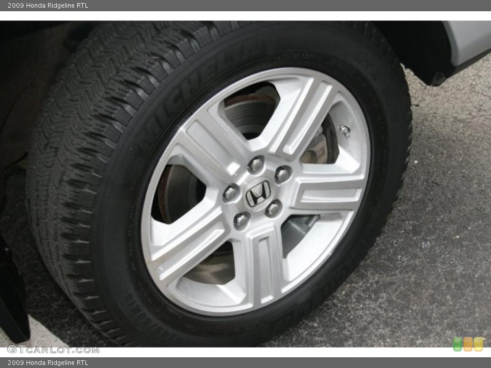 2009 Honda Ridgeline RTL Wheel and Tire Photo #39057064