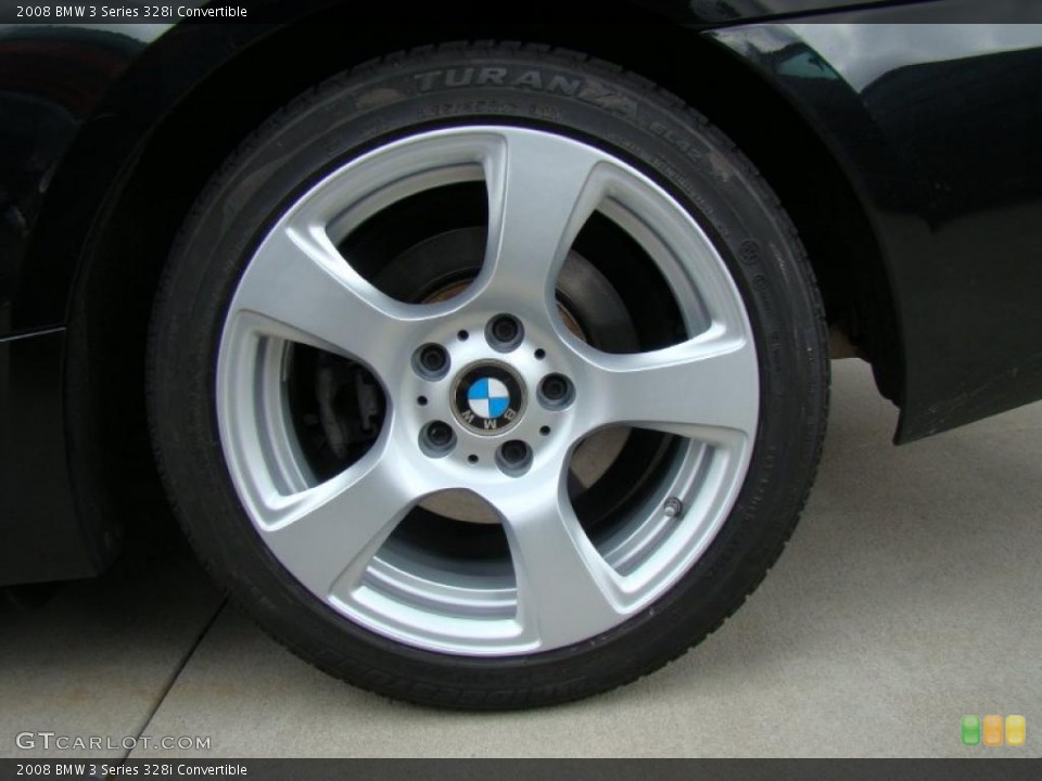 2008 BMW 3 Series 328i Convertible Wheel and Tire Photo #39058276