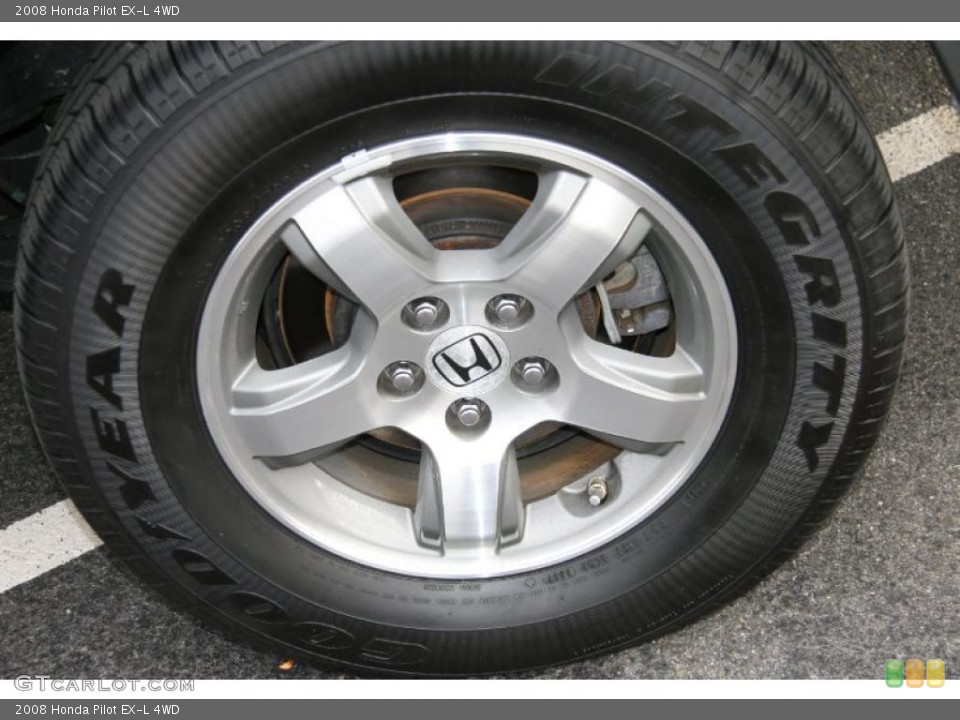 2008 Honda Pilot EX-L 4WD Wheel and Tire Photo #39058752