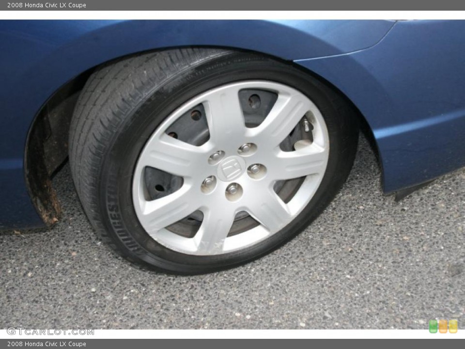 2008 Honda Civic LX Coupe Wheel and Tire Photo #39058908