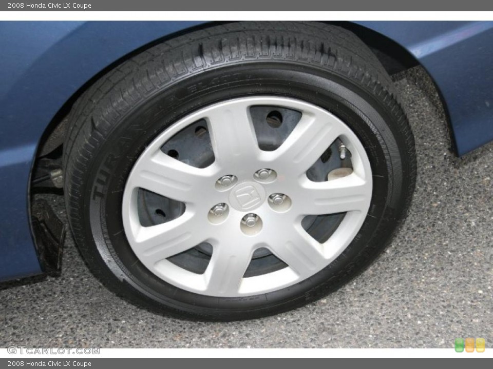 2008 Honda Civic LX Coupe Wheel and Tire Photo #39058916