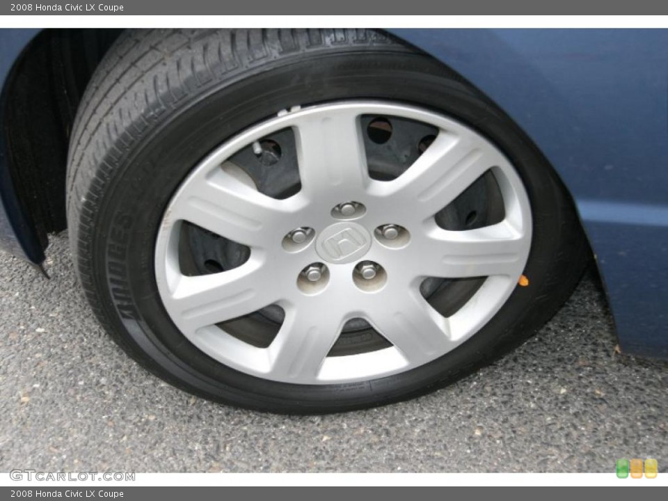 2008 Honda Civic LX Coupe Wheel and Tire Photo #39058920