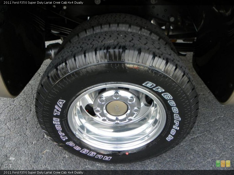 2011 Ford F350 Super Duty Lariat Crew Cab 4x4 Dually Wheel and Tire Photo #39062123
