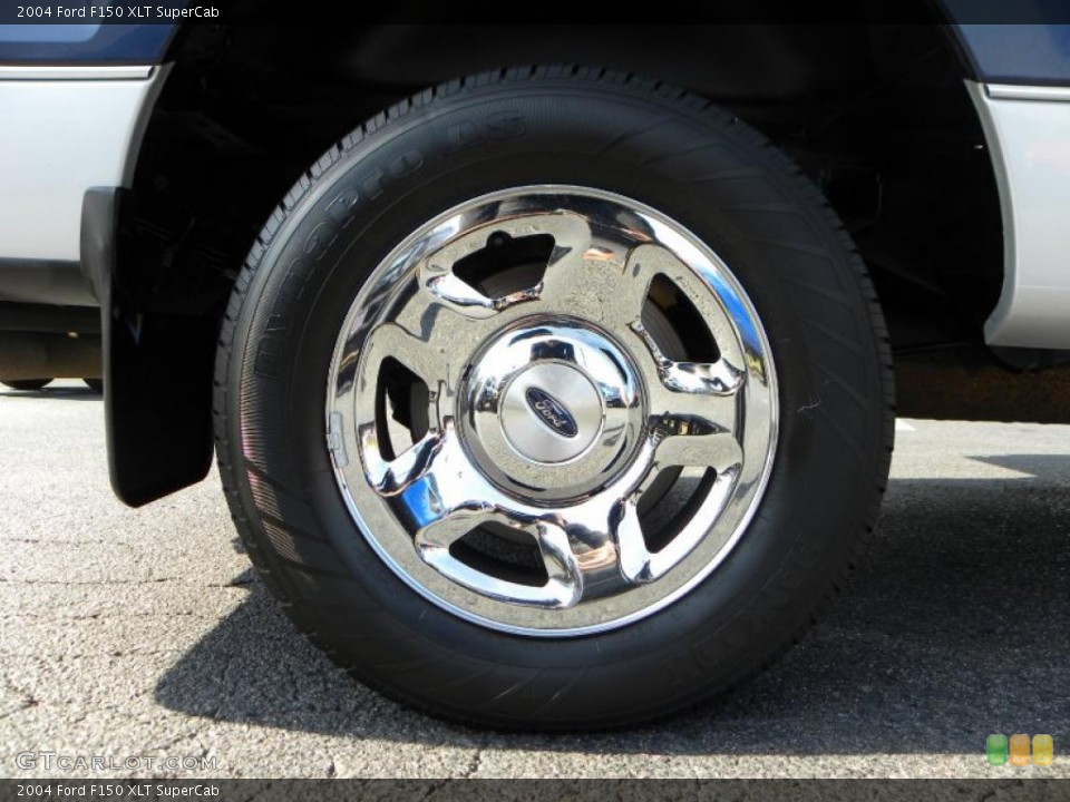 2004 Ford F150 XLT SuperCab Wheel and Tire Photo #39063163