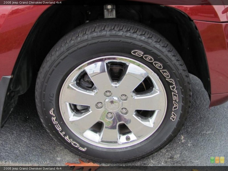 2008 Jeep Grand Cherokee Overland 4x4 Wheel and Tire Photo #39063191