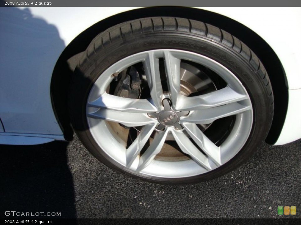 2008 Audi S5 4.2 quattro Wheel and Tire Photo #39066395