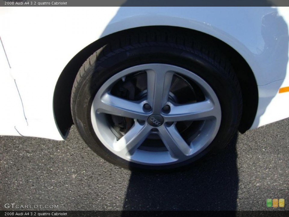 2008 Audi A4 3.2 quattro Cabriolet Wheel and Tire Photo #39067155