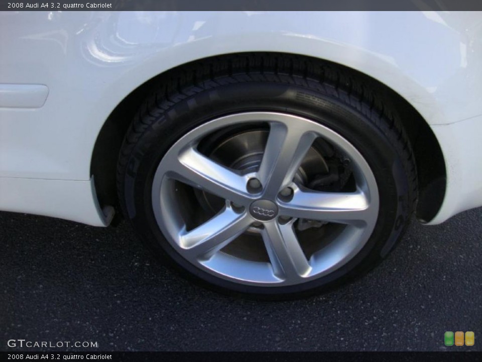 2008 Audi A4 3.2 quattro Cabriolet Wheel and Tire Photo #39067235