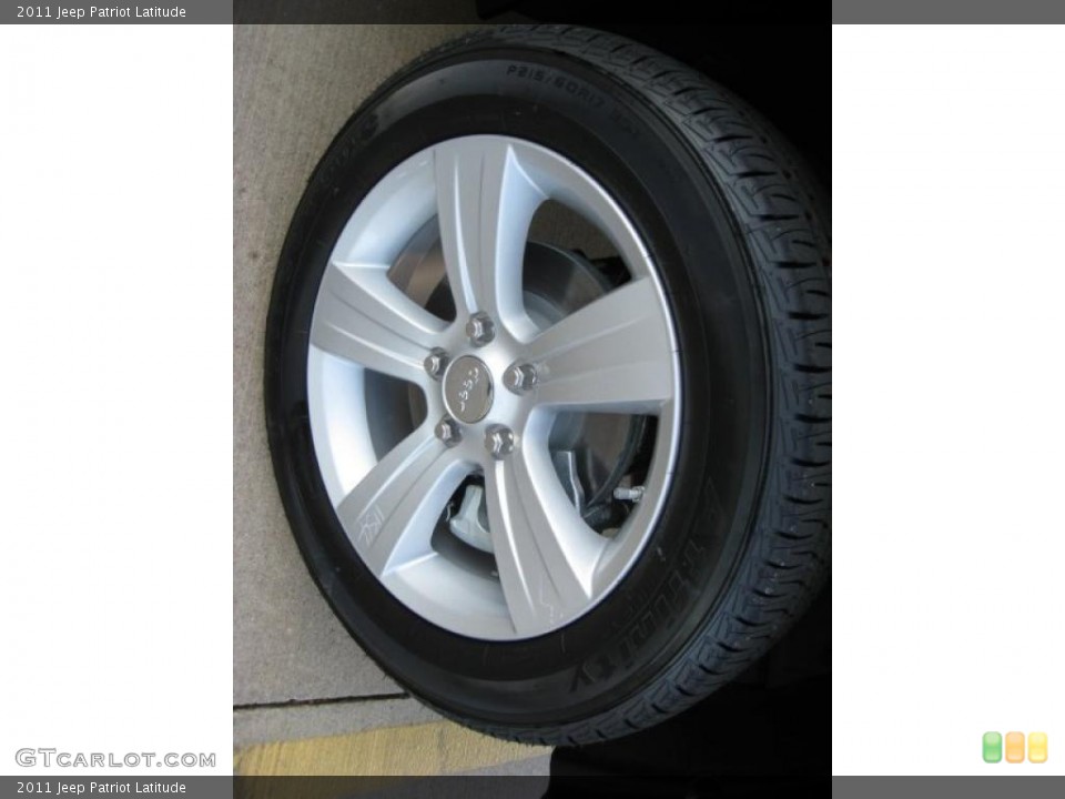 2011 Jeep Patriot Latitude Wheel and Tire Photo #39067707
