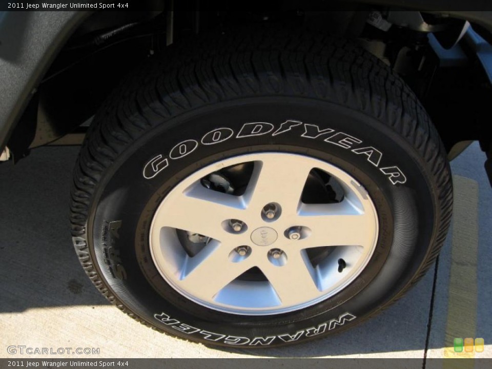 2011 Jeep Wrangler Unlimited Sport 4x4 Wheel and Tire Photo #39068107
