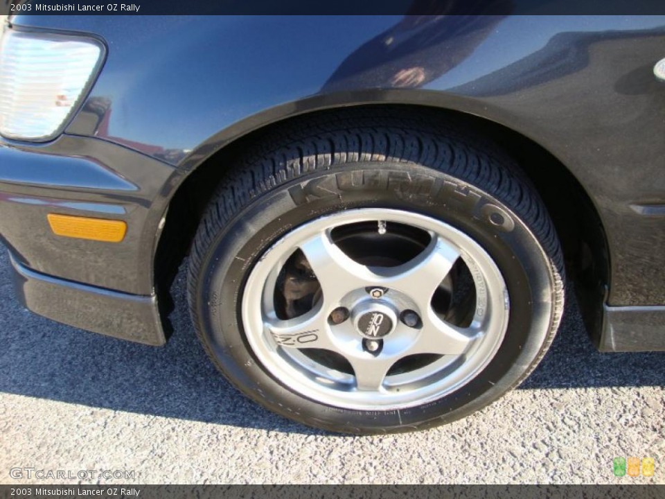 2003 Mitsubishi Lancer OZ Rally Wheel and Tire Photo #39072075