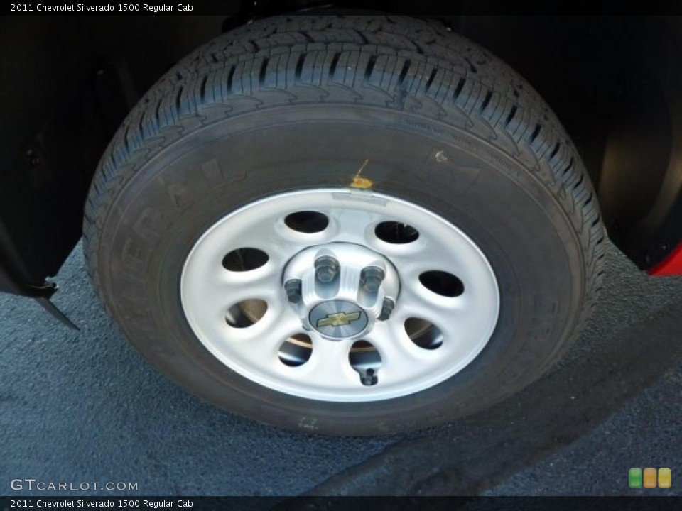 2011 Chevrolet Silverado 1500 Regular Cab Wheel and Tire Photo #39074179