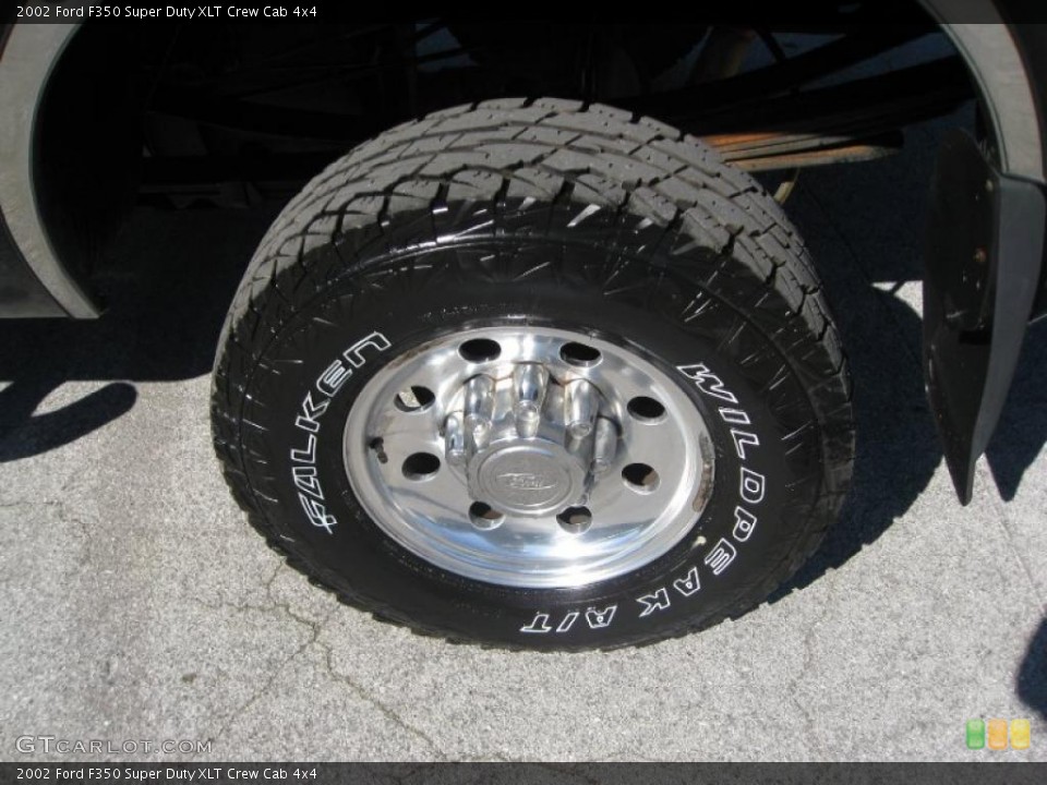 2002 Ford F350 Super Duty XLT Crew Cab 4x4 Wheel and Tire Photo #39085837