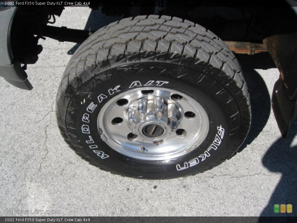 2002 Ford F350 Super Duty XLT Crew Cab 4x4 Wheel and Tire Photo #39085853
