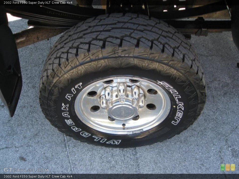 2002 Ford F350 Super Duty XLT Crew Cab 4x4 Wheel and Tire Photo #39085889