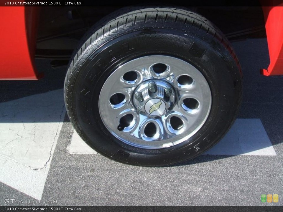 2010 Chevrolet Silverado 1500 LT Crew Cab Wheel and Tire Photo #39095685