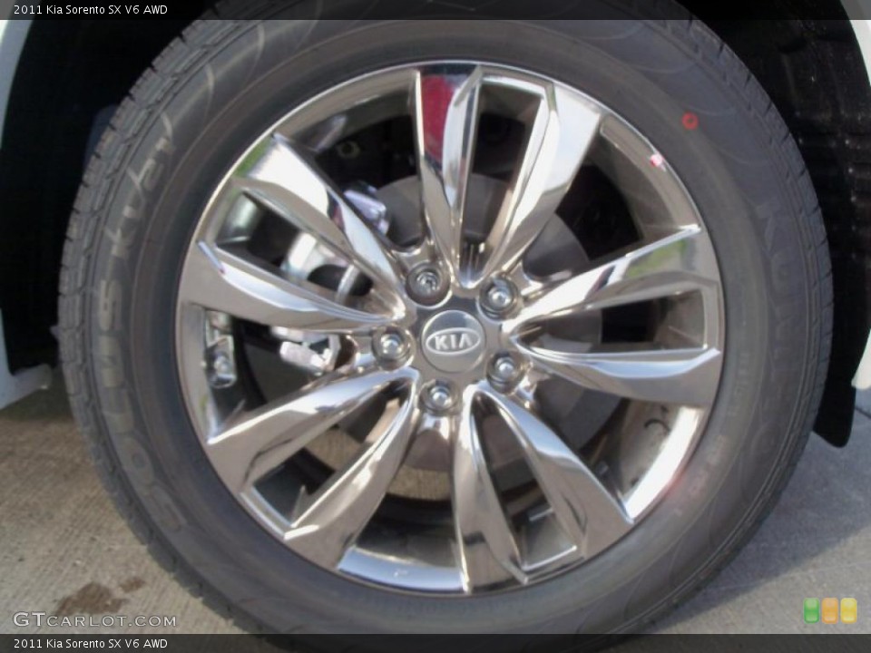 2011 Kia Sorento SX V6 AWD Wheel and Tire Photo #39097818