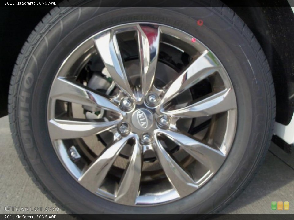 2011 Kia Sorento SX V6 AWD Wheel and Tire Photo #39097834
