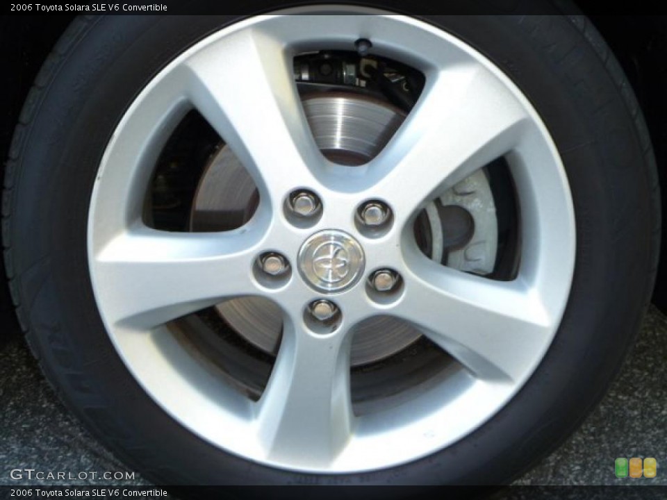 2006 Toyota Solara SLE V6 Convertible Wheel and Tire Photo #39100810