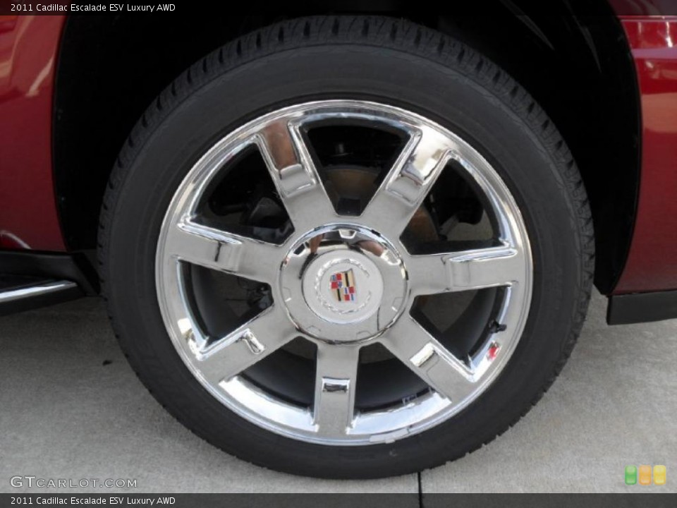2011 Cadillac Escalade ESV Luxury AWD Wheel and Tire Photo #39103225